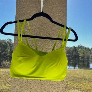 Neon Green Active Bra
